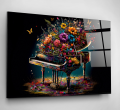 Piyano Cam Tablo, Dekoratif Cam Tablo