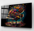 Piyano Cam Tablo, Dekoratif Cam Tablo